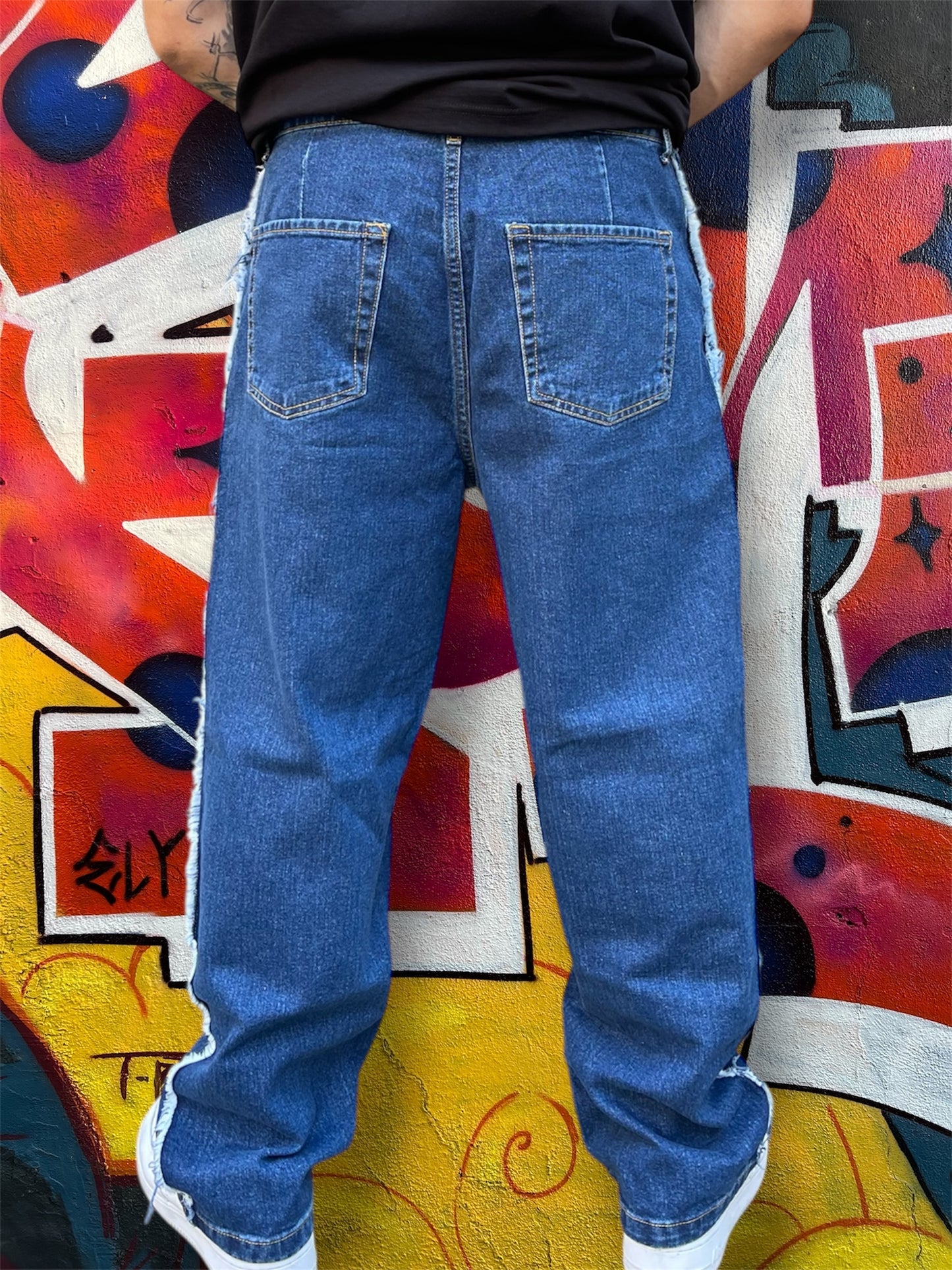 Baggy Denim Frayed