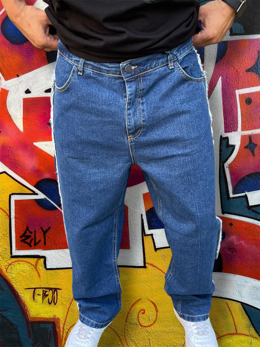 Baggy Denim Frayed