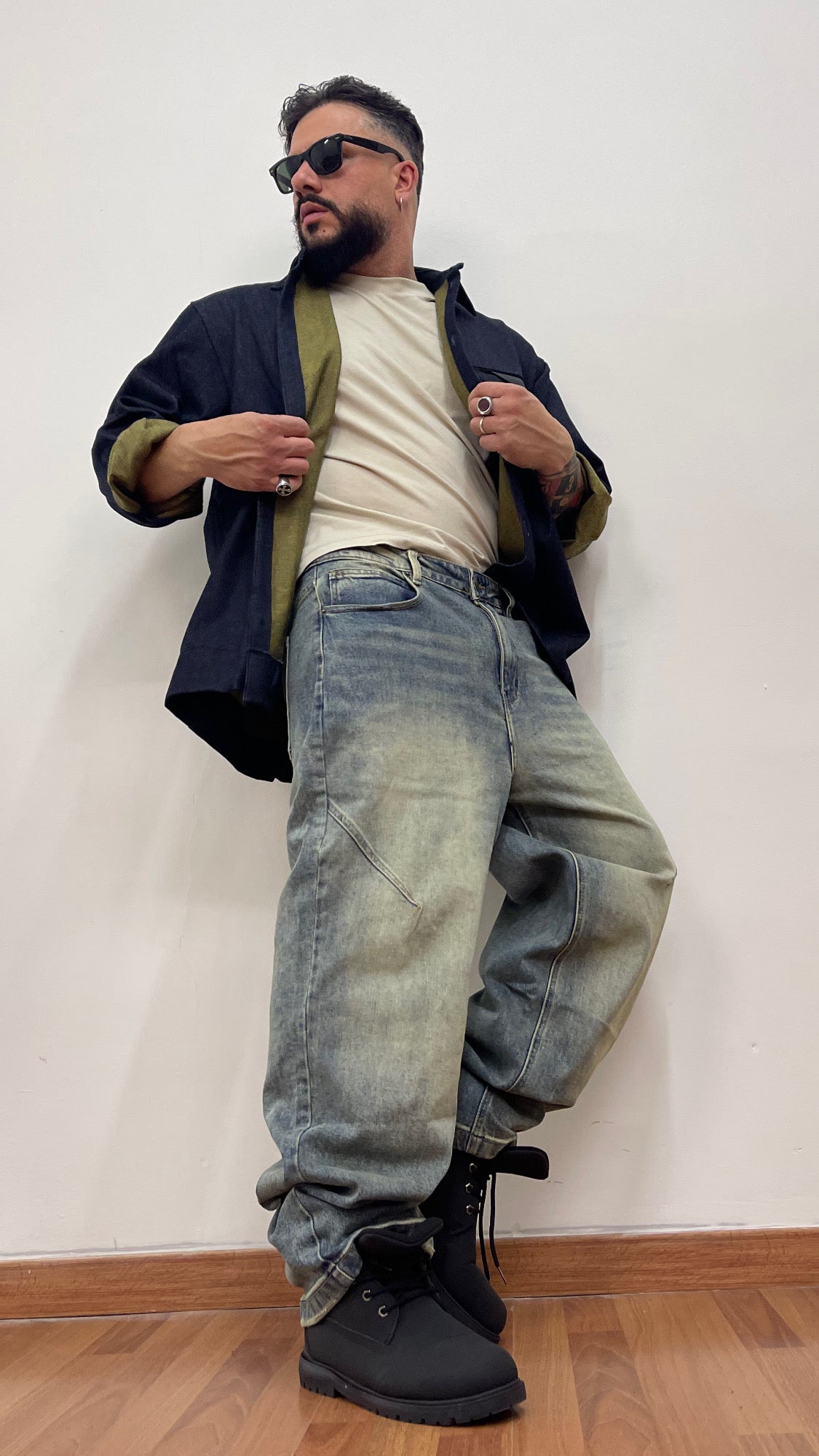 Jacket in blu denim Black Circus