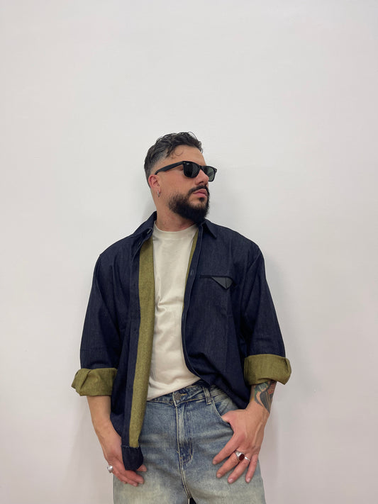 Jacket in blu denim Black Circus