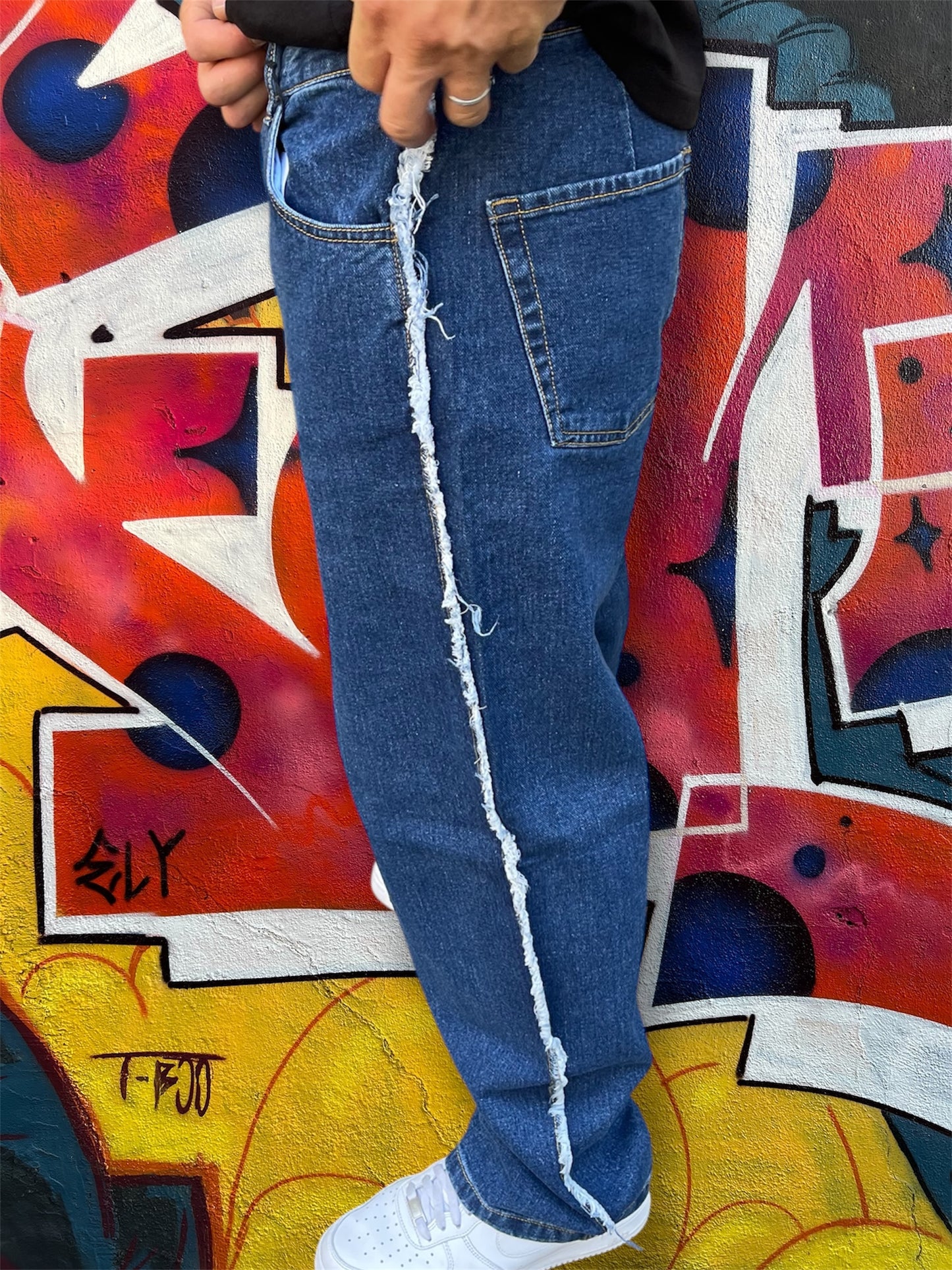 Baggy Denim Frayed