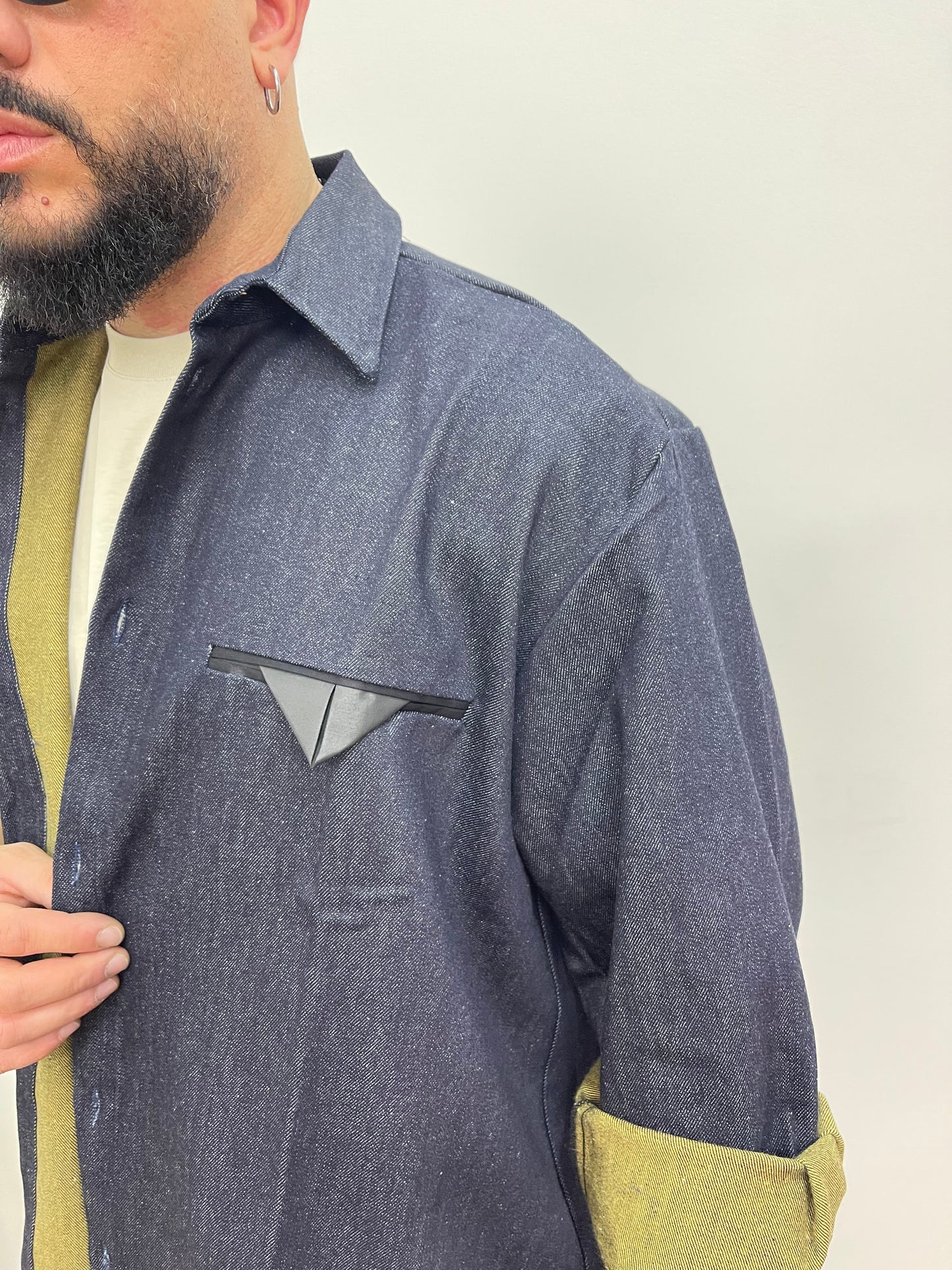 Jacket in blu denim Black Circus